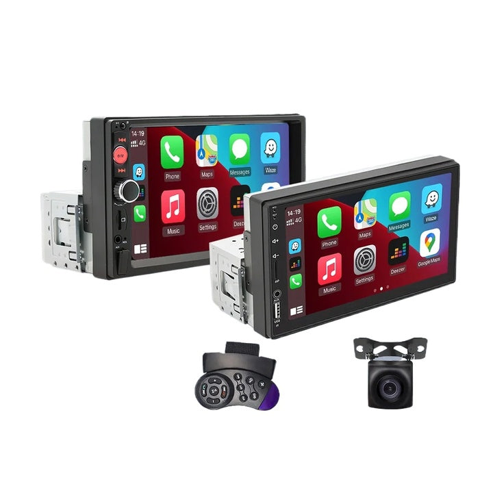 7'' IPS 1 Din Carplay Android Auto MirrorLink Car Radio Car Stereo Receiver 1Din Autoradio Bluetooth Headunit Car DVD Player